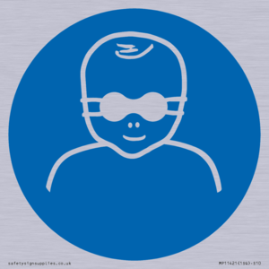 Mandatory: Protect infants eyes with opaque eye protection
